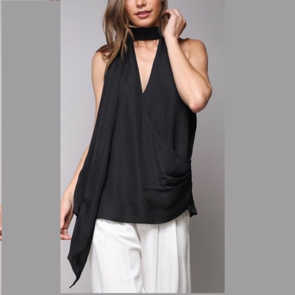 BACKLESS HALTER TOP - Picture 1 of 4